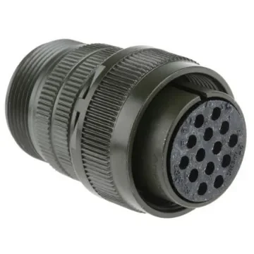 Amphenol Industrial, MS3106A, Copper Alloy 14 Way Cable Mount MIL Spec Circular Connector, Socket Contacts,Shell Size - MS3106A-20-27S product image