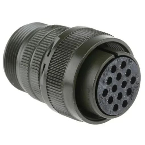 Amphenol Industrial, MS3106A, Copper Alloy 14 Way Cable Mount MIL Spec Circular Connector, Socket Contacts,Shell Size - MS3106A-20-27S product image