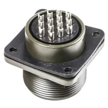 Amphenol Industrial, MS3102A, Copper Alloy 14 Way Box Mount MIL Spec Circular Connector Receptacle, Pin Contacts,Shell - MS3102A-20-27P product image