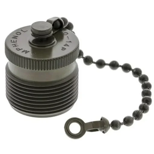 Amphenol Industrial 97 MIL-DTL-5015 Socket Dust Cap, Shell Size 20 IP66 Rated, with Olive Drab Cadmium Finish, Aluminium - 97-60-20P product image