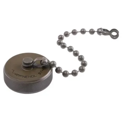 Amphenol Industrial 97 MIL-DTL-5015 Plug Dust Cap, Shell Size 22 IP66 Rated, with Olive Drab Cadmium Finish, Aluminium - 97-60-22 product image