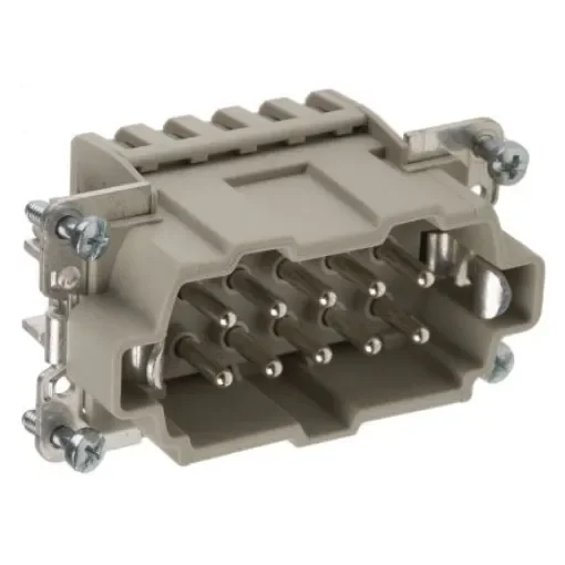 EPIC Heavy Duty Power Connector Insert, 16A, Male, H-BE Series, 10 Contacts - 10400100 product image