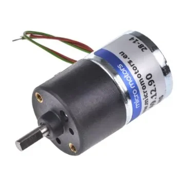 Micromotors Brushed Geared DC Geared Motor, 12 V dc, 8 Ncm, 18 rpm, 4mm Shaft Diameter - L149-12-90 product image