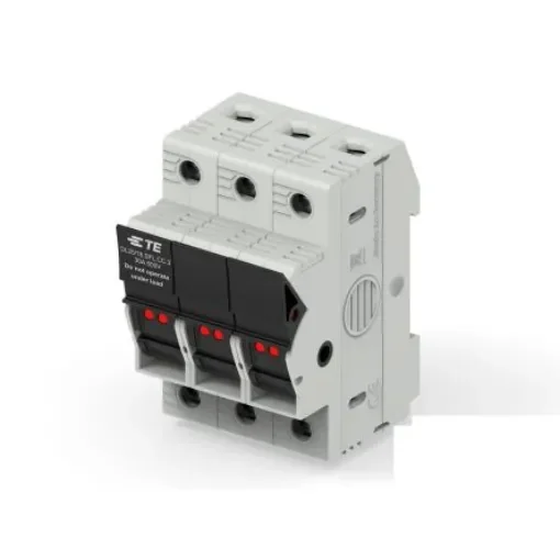 TE Connectivity 30A Fuse Holder for 10 x 38mm Fuse, 3P, 600V - 1SNF100036R0000 product image