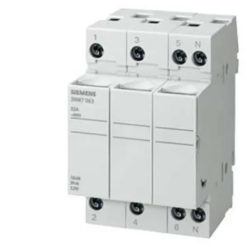 Siemens 20A Fuse Holder for 8 x 32mm Fuse, 3P+N, 400V - 3NW7363 product image