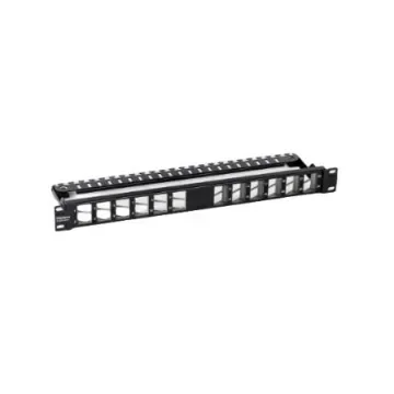 Trendnet TC Series Cat6a 24 Port RJ45 Patch Panel Shielded 1U Black - TC-KP24SA product image