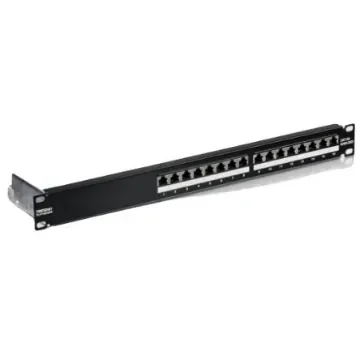 Trendnet TC Series Cat6a 16 Port RJ45 Patch Panel Shielded 1U Black - TC-P16C6AS product image