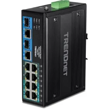 Trendnet TI-BG104, Managed 10 Port Gigabit Switch With PoE product image