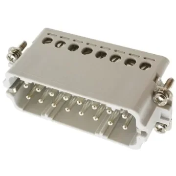 TE Connectivity Heavy Duty Power Connector Insert, 16A, Male, HA Series, 16 Contacts - 1-1103416-1 product image