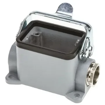 TE Connectivity HE Heavy Duty Power Connector Housing, 6 Contacts, PG16 Thread - 1-1102248-2 product image
