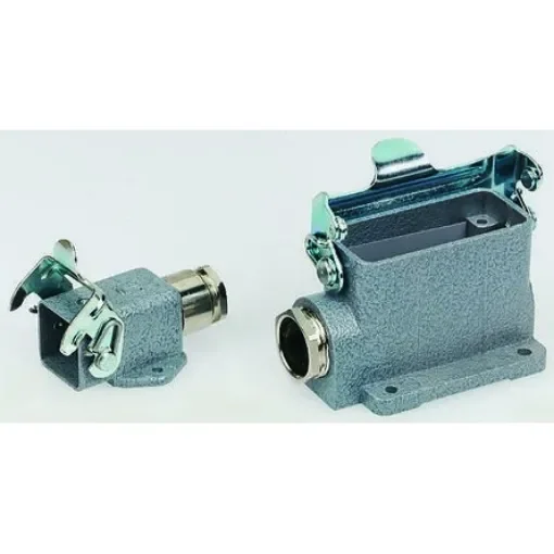 TE Connectivity HA Heavy Duty Power Connector Housing, 3, 4 Contacts, Side Entry - 1-1102108-2 product image