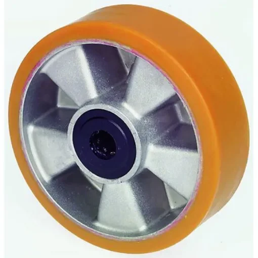 LAG Grey, Orange Polyurethane Abrasion Resistant, High Load Capacity, Laceration Resistant, Non-Marking Trolley Wheel, - 8330 product image