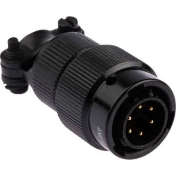 Amphenol Limited, 62LC, Copper 6 Way Cable Mount MIL Spec Circular Connector, Pin Contacts,Shell Size 10, Bayonet - 62LC-16F10-06PN(771) product image