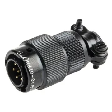 Amphenol Limited, 62LC, Copper 7 Way Cable Mount MIL Spec Circular Connector, Pin Contacts,Shell Size 10, Bayonet - 62LC-16F10-07PN(771) product image