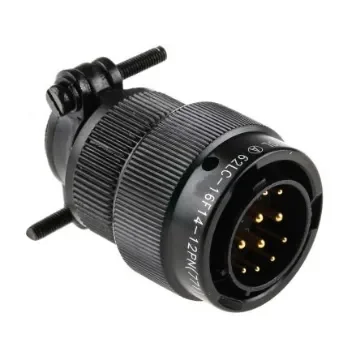 Amphenol Limited, 62LC, Copper 12 Way Cable Mount MIL Spec Circular Connector, Pin Contacts,Shell Size 14, Bayonet - 62LC-16F14-12PN(771) product image