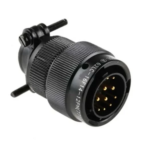 Amphenol Limited, 62LC, Copper 12 Way Cable Mount MIL Spec Circular Connector, Pin Contacts,Shell Size 14, Bayonet - 62LC-16F14-12PN(771) product image