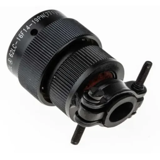 Amphenol Limited, 62LC, Copper 19 Way Cable Mount MIL Spec Circular Connector, Pin Contacts,Shell Size 14, Bayonet - 62LC-16F14-19PN(771) product image