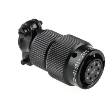 Amphenol Limited, 62LC, Copper 6 Way Cable Mount MIL Spec Circular Connector, Socket Contacts,Shell Size 10, Bayonet - 62LC-16F10-06SN(771) product image