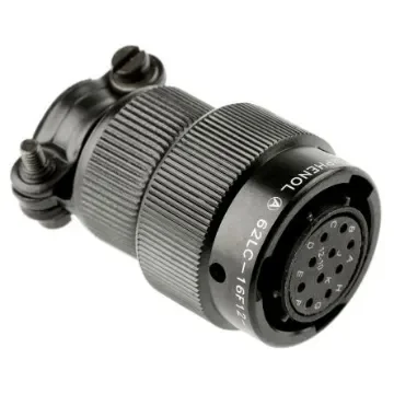 Amphenol Limited, 62LC, Copper 10 Way Cable Mount MIL Spec Circular Connector, Socket Contacts,Shell Size 12, Bayonet - 62LC-16F12-10SN(771) product image