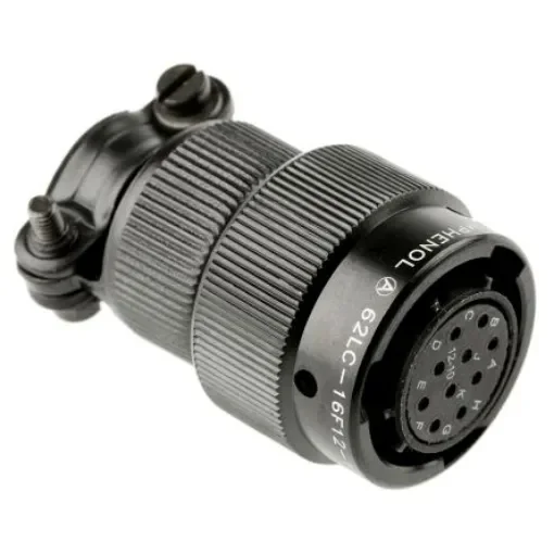 Amphenol Limited, 62LC, Copper 10 Way Cable Mount MIL Spec Circular Connector, Socket Contacts,Shell Size 12, Bayonet - 62LC-16F12-10SN(771) product image