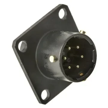 Amphenol Limited, 62GB 6 Way Box Mount MIL Spec Circular Connector ReceptacleBlack, Pin Contacts,Shell Size 10, Bayonet - 62LC-12E10-06PN(771) product image