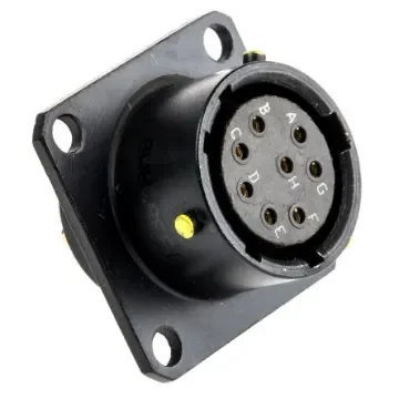 Amphenol Limited, 62LC, Copper 8 Way Panel Mount MIL Spec Circular Connector, Socket Contacts,Shell Size 12, Bayonet - 62LC-12E12-08SN(771) product image