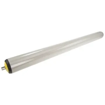 Interroll PVC Round Conveyor Roller Spring Loaded 40mm Dia. x 500mm L, 40N Load Capacity Stainless Steel, 8mm Spindle, - 1042S40G43 - 500 product image