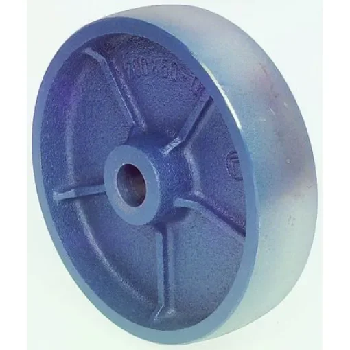 LAG Blue Cast Iron High Load Capacity, Low Rolling Resistance Trolley Wheel, 700kg - 1011 product image