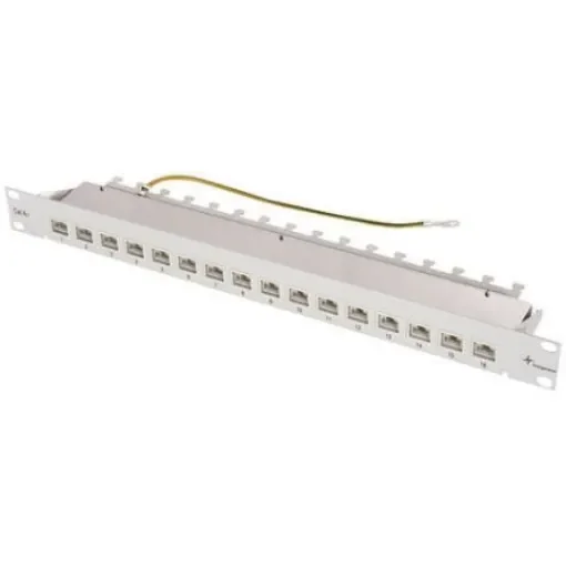 Telegartner Cat6+ 16 Port RJ45 RJ Patch Panel 1U Grey - J02022A0050 product image