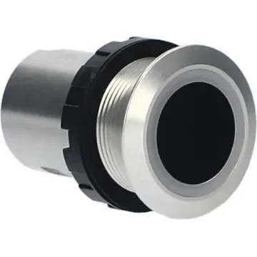 Idec CW Series Illuminated Push Button Switch, Panel Mount, 22.3mm Cutout, Red/Green LED, 24V dc, IP65, IP67 - CW4H-DM1TGR-C product image