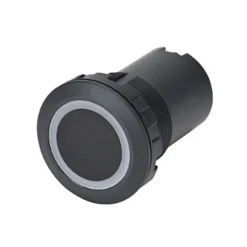 Idec CW Series Illuminated Push Button Switch, Panel Mount, 22.3mm Cutout, Blue, White LED, 24V dc, IP65, IP67 - CW1H-DM1NSPW-C product image