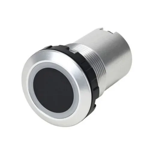 Idec CW Series Illuminated Push Button Switch, Panel Mount, 22.3mm Cutout, Blue, White LED, 24V dc, IP65, IP67 - CW4H-DM1NSPW-C product image