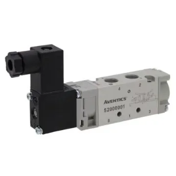 EMERSON – ASCO 5/3 W1 Pneumatic Solenoid Valve - Pilot/Pilot G 1/4 521 Series 24V dc - 52100009 product image