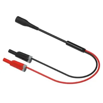 Electro PJP Banana Plug, 3A, Black, 100cm Lead Length - 8176-50-100N product image