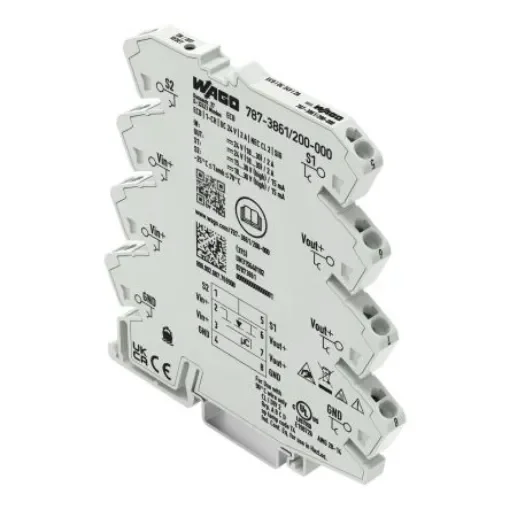 WAGO Electronic Circuit Breaker 2A 24V 787, 1 channels , DIN Rail - 787-3861/200-000 product image