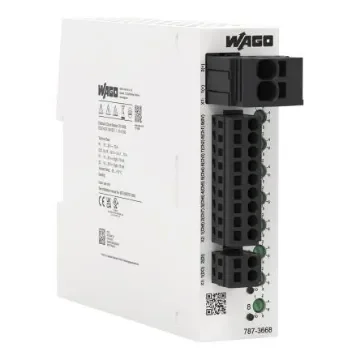 WAGO Electronic Circuit Breaker 10A 24V 787, 8 channels , DIN Rail - 787-3668 product image