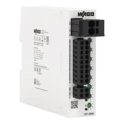 WAGO Electronic Circuit Breaker 10A 24V 787, 8 channels , DIN Rail - 787-3668 product image