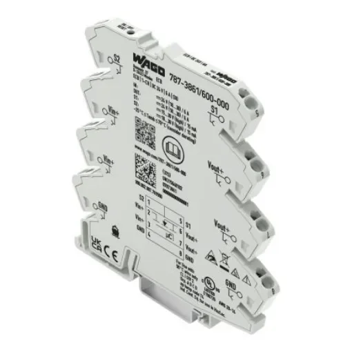 WAGO Electronic Circuit Breaker 6A 24V 787, 1 channels , DIN Rail - 787-3861/600-000 product image