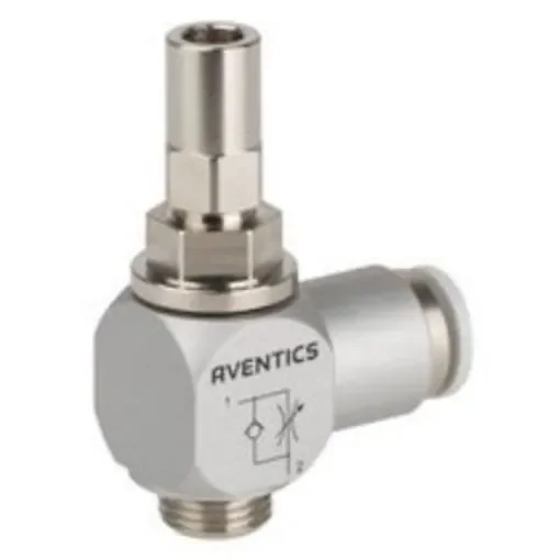 EMERSON – AVENTICS CC02-AL Series Tube Flow Valve, 6mm Tube Inlet Port x G 1/4 Outlet Port, 0821200245 product image