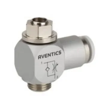 EMERSON – AVENTICS CC02-AL Series Tube Flow Valve, 12mm Tube Inlet Port x G 3/8 Outlet Port, R412007432 product image