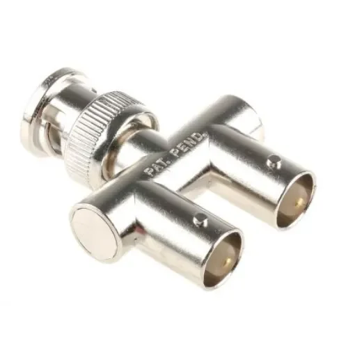 RS PRO Tee 50O RF Adapter BNC Plug to BNC Socket 1GHz - 3034961 product image