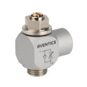 EMERSON – AVENTICS CC02-AL Series Threaded Flow Valve, G 1/8 Inlet Port x G 1/8 Outlet Port, 0821200204 product image