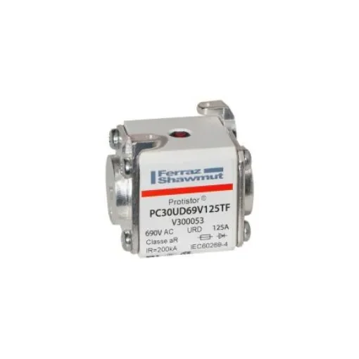 Mersen 125A size 30 FF Square Body Fuse, aR, 700V - V300053 product image