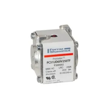 Mersen 250A size 31 FF Square Body Fuse, aR, 700V - P300002 product image