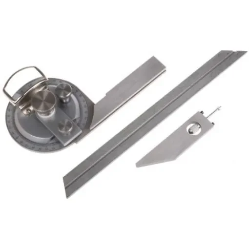 MikronTec 360° Metric  Bevel Protractor, 200 mm Stainless Steel Blade - 3048190 product image