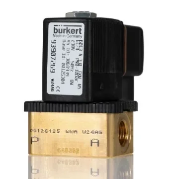 Burkert Solenoid Valve 125304, 2 port(s) , NC, 230 V ac, 1/4in product image