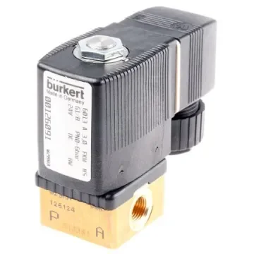 Burkert Solenoid Valve 126091, 2 port(s) , NC, 24 V dc, 1/8in product image