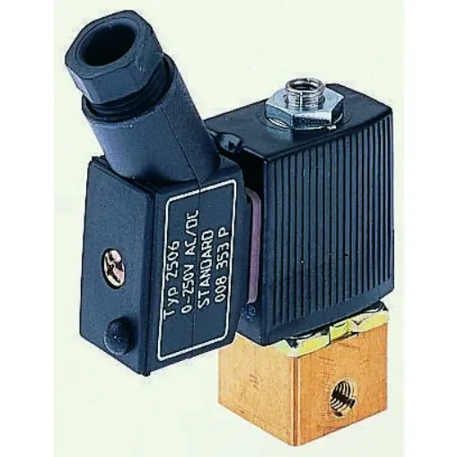 Burkert Solenoid Valve 134155, 3 port(s) , NC, 24 V dc, 1/8in product image