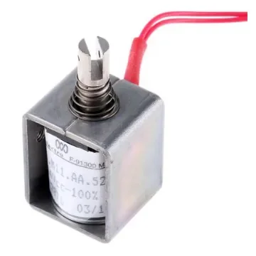 Mecalectro Linear Solenoid, 24 V dc, 1N, 27 x 22 x 20 mm - 8.M11 AA 52 24 VCC 100% product image