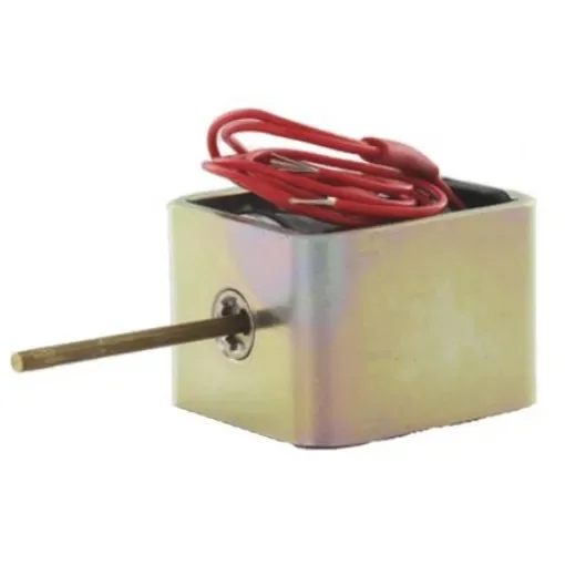 Mecalectro Linear Solenoid, 12 V dc, 2.5N, 35.3 x 31.8 x 25.4 - 8.M13 02 62 12 VCC 100% product image